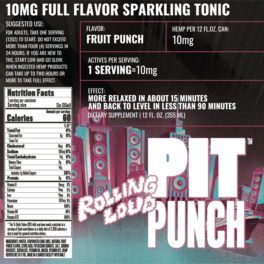 Rolling Loud Pit Punch 10mg - Fruit Punch