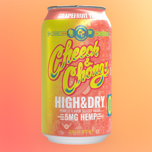 Cheech and Chong's High & Dry Hemp Seltzer - Grapefruit Twist
