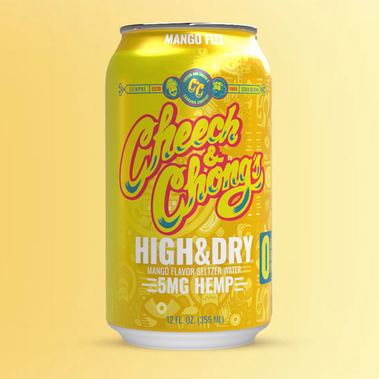 Cheech and Chong's High & Dry Hemp Seltzer - Mango Fizz