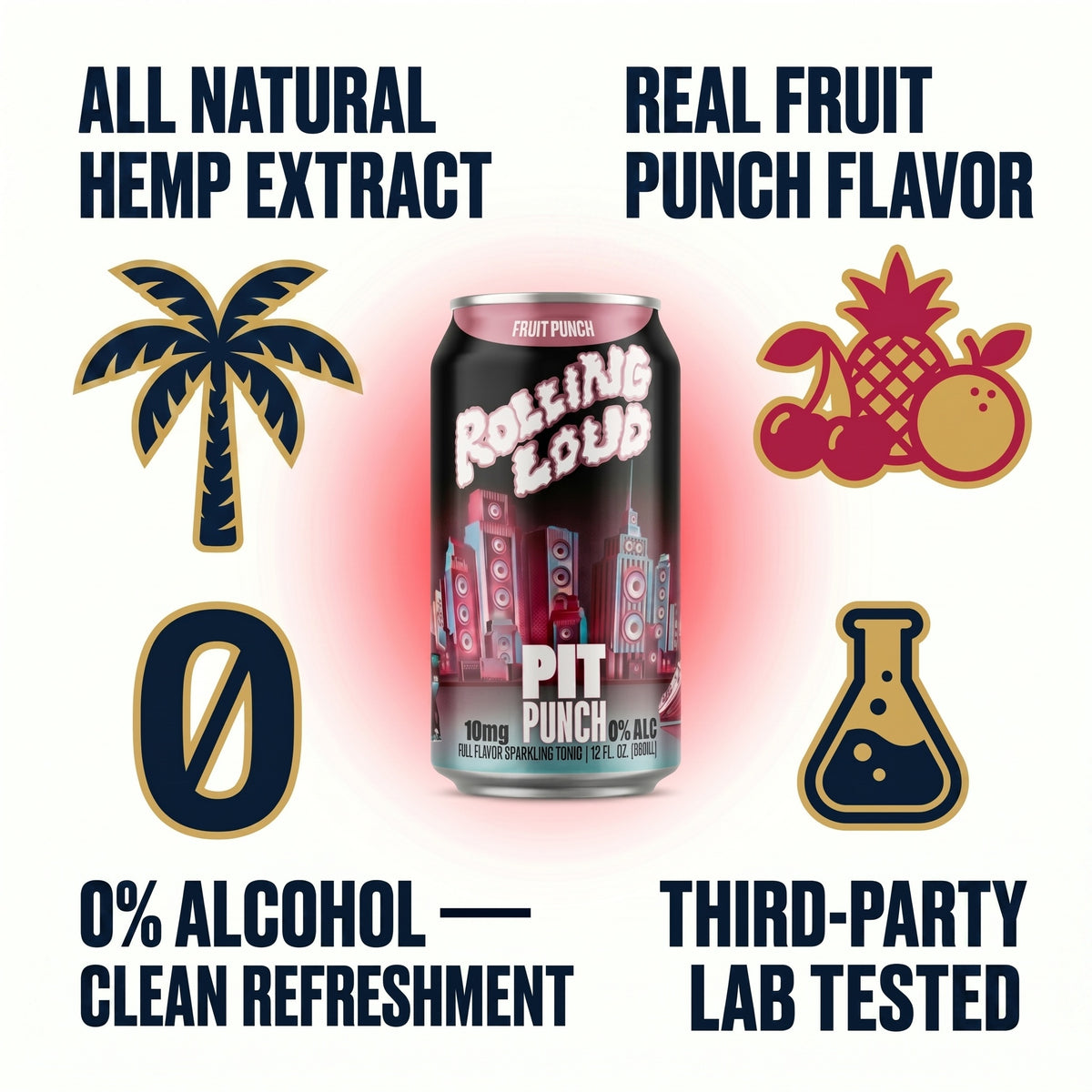 Rolling Loud Pit Punch 10mg - Fruit Punch