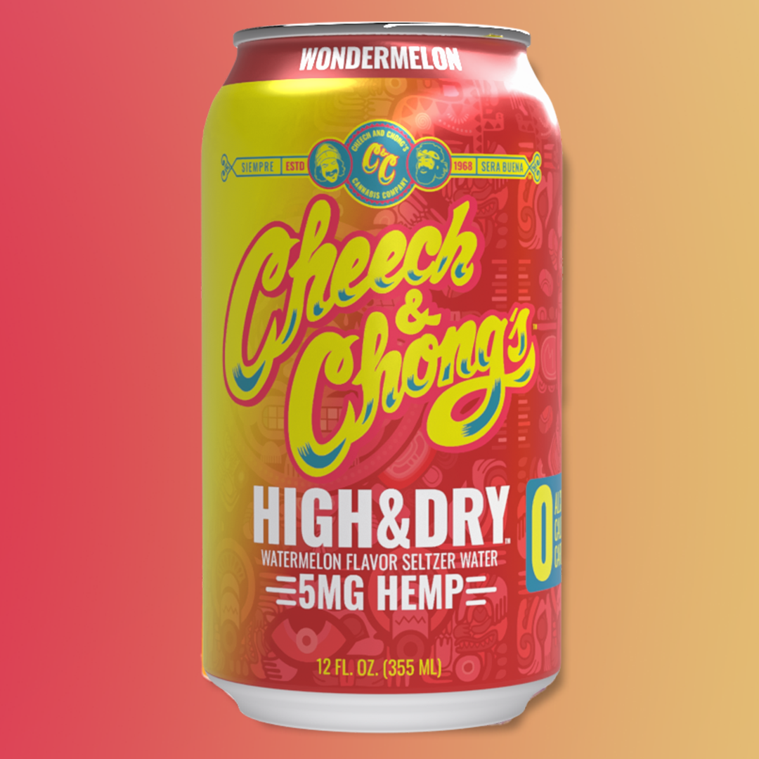 Cheech and Chong's High & Dry Hemp Seltzer - Wondermelon