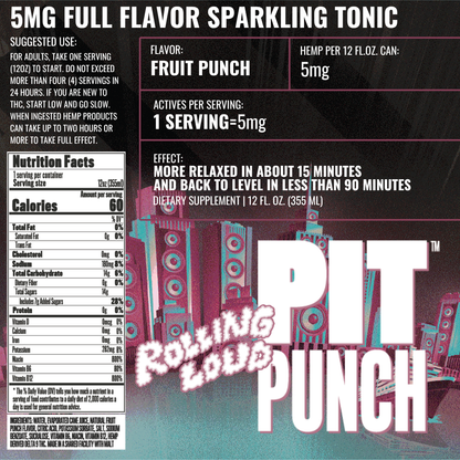 Rolling Loud Pit Punch 5mg - Fruit Punch