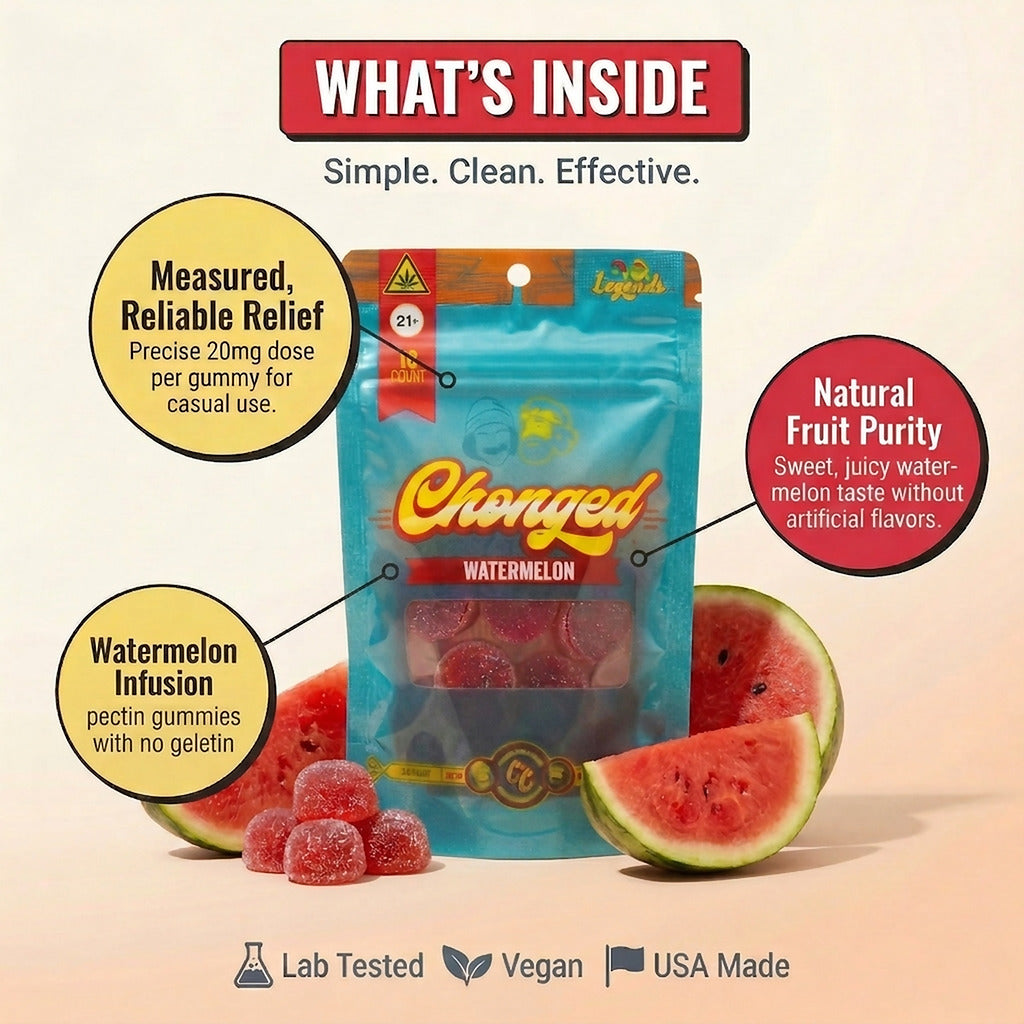 Legends Gummies 10ct - Watermelon